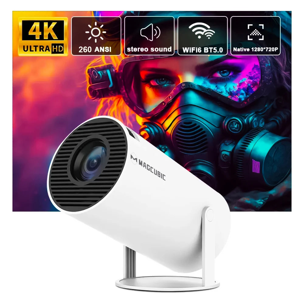 Proyector 4K Wifi6, Android 11, WIFI Dual