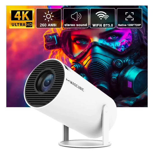 Proyector 4K Wifi6, Android 11, WIFI Dual