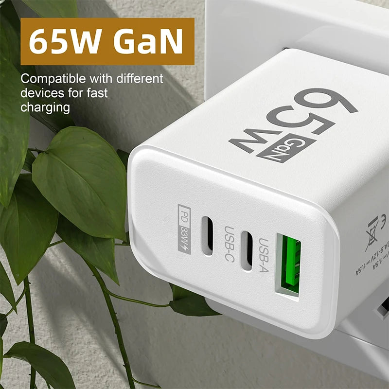 Cargador 65W USB tipo C